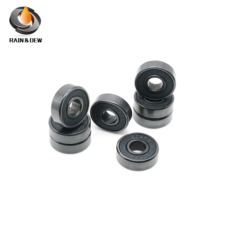 Ball Bearings Metal Shielded Ball Bearings Linear Bearing Rod End Bearing Spherical Bearings Hybrid Ceramic Bearing Oil Bearing Bearing Needle Roller 8Pcs 608RS ABEC-11 608 Roller Skate Scooter 8X22X7mm Skateboard 608-Black Bearings High Performance