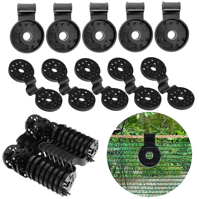 Napi Árnyékolás Nettó Klipek Napfényes Rögzítő Klip Üvegházhatású Árnyékoló Ruhás Clip Fixt Fix Clamp Műanyag Grommet Kerítés Háló Horgok