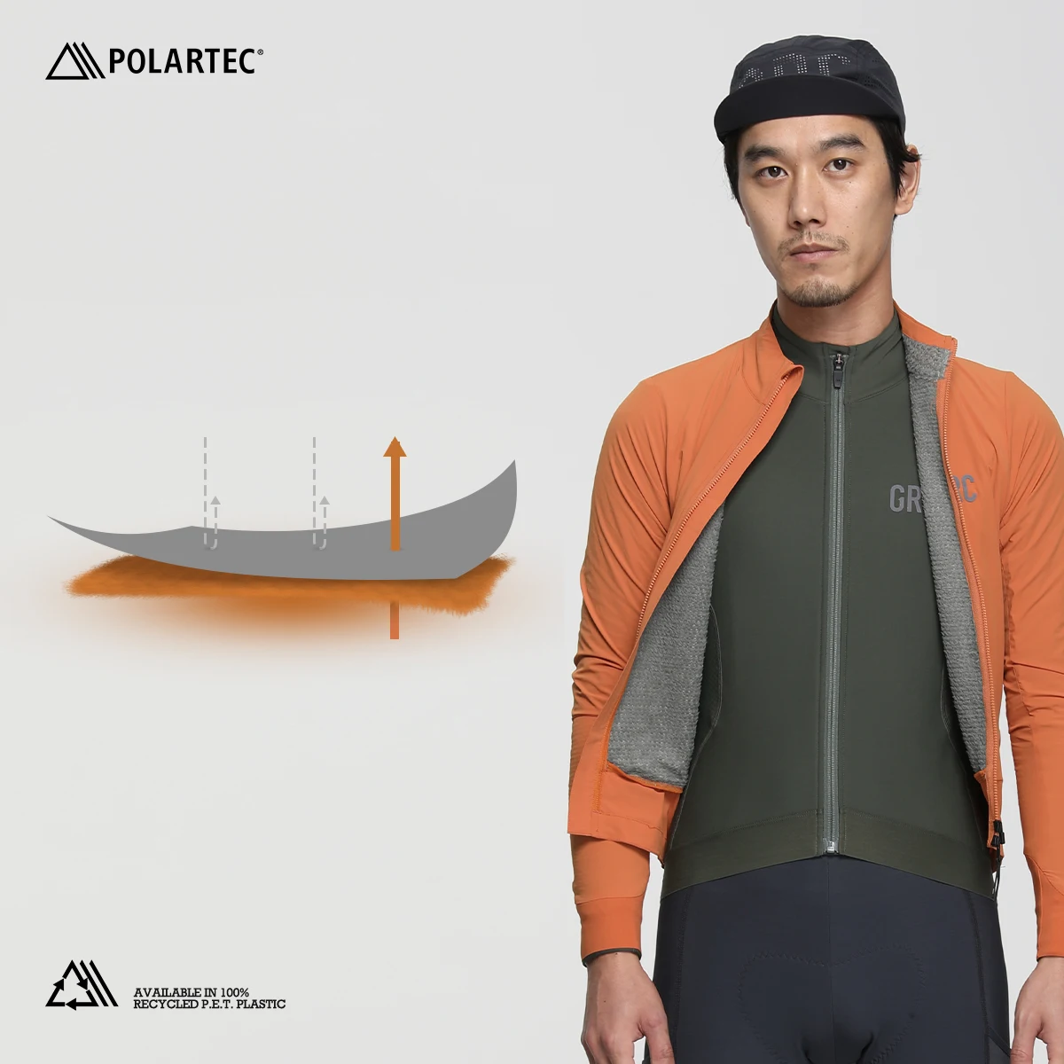 GRC 사이클링 의류 Tech Alpha 절연 재킷