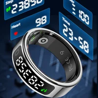 2026 R11C Smart Ring Men Women LED Display Screen Health Ring Heart Rate Sleep Monitor Waterproof Smartring for Android IOS - Image 2