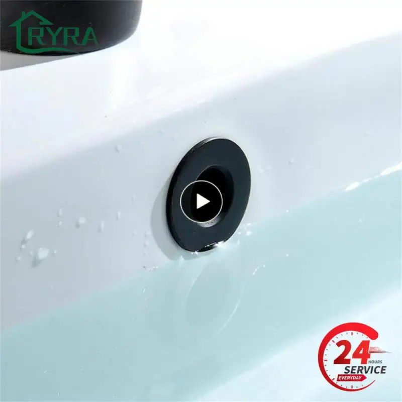 Bathroom Basin Faucet Sink Overflow Cover Brass Six-foot Ring Insert Replacement Brass Sink Overflow Cover Accessories
