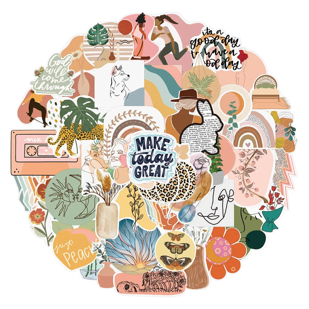 

10/30/50pcs Vintage Graffiti Stickers for Laptop Luggage Scrapbooking Phone Classic Toy Cartoon Decals Kid Cute Sticker Packs