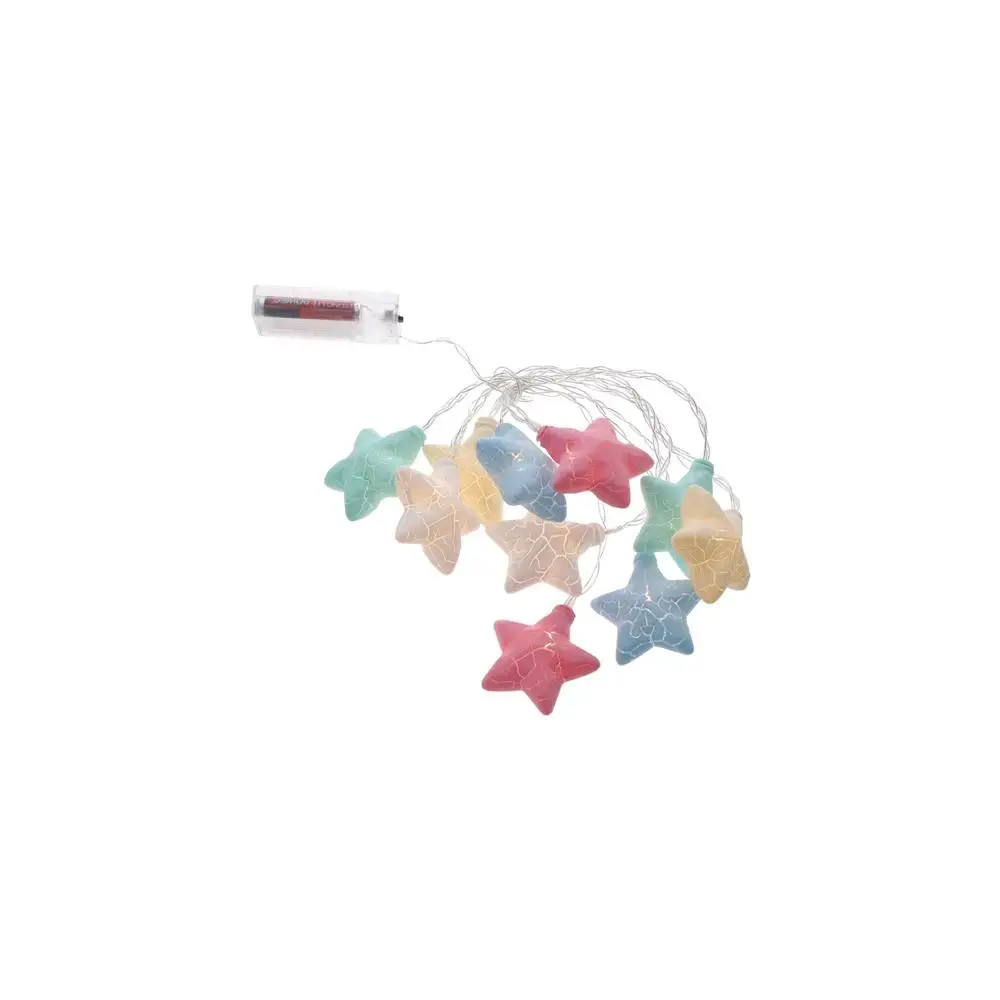 Colorful Christmas Star String Lights LED String Lights Battery Powered Christmas Fairy String Lamp 2m Xmas Ornaments Light Home