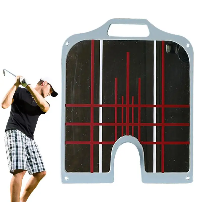 

Putting Alignment Mirror Portable Swing Training Aids Golf Putter Calibration Mirror Beginner Practice Golf Putting Mirror Golf