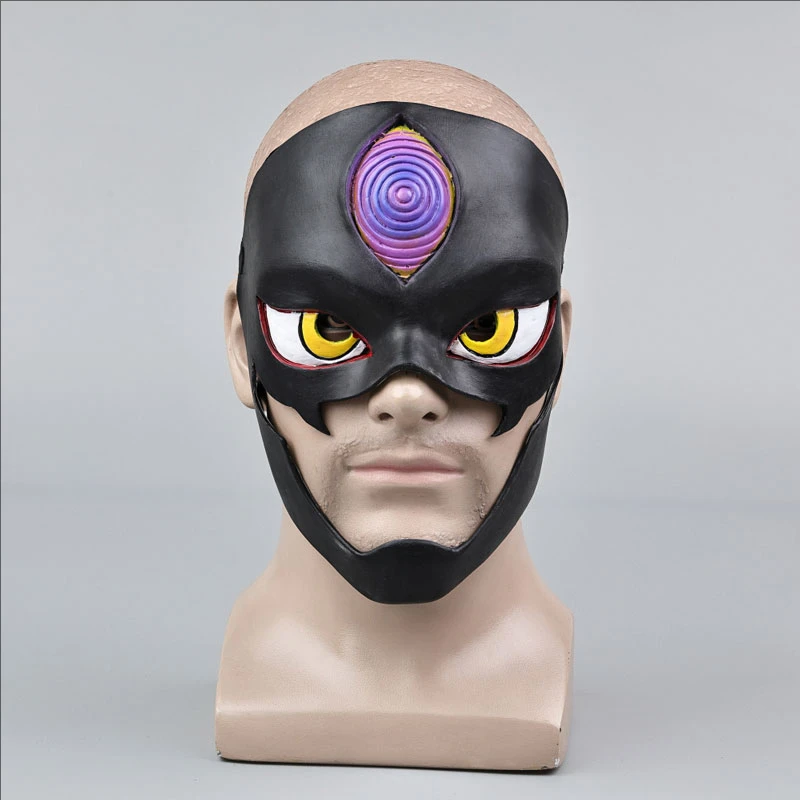 Dandadan Jiji-Inspired Cosplay Mask Half Face Latex Prop for Adults (Unofficial)