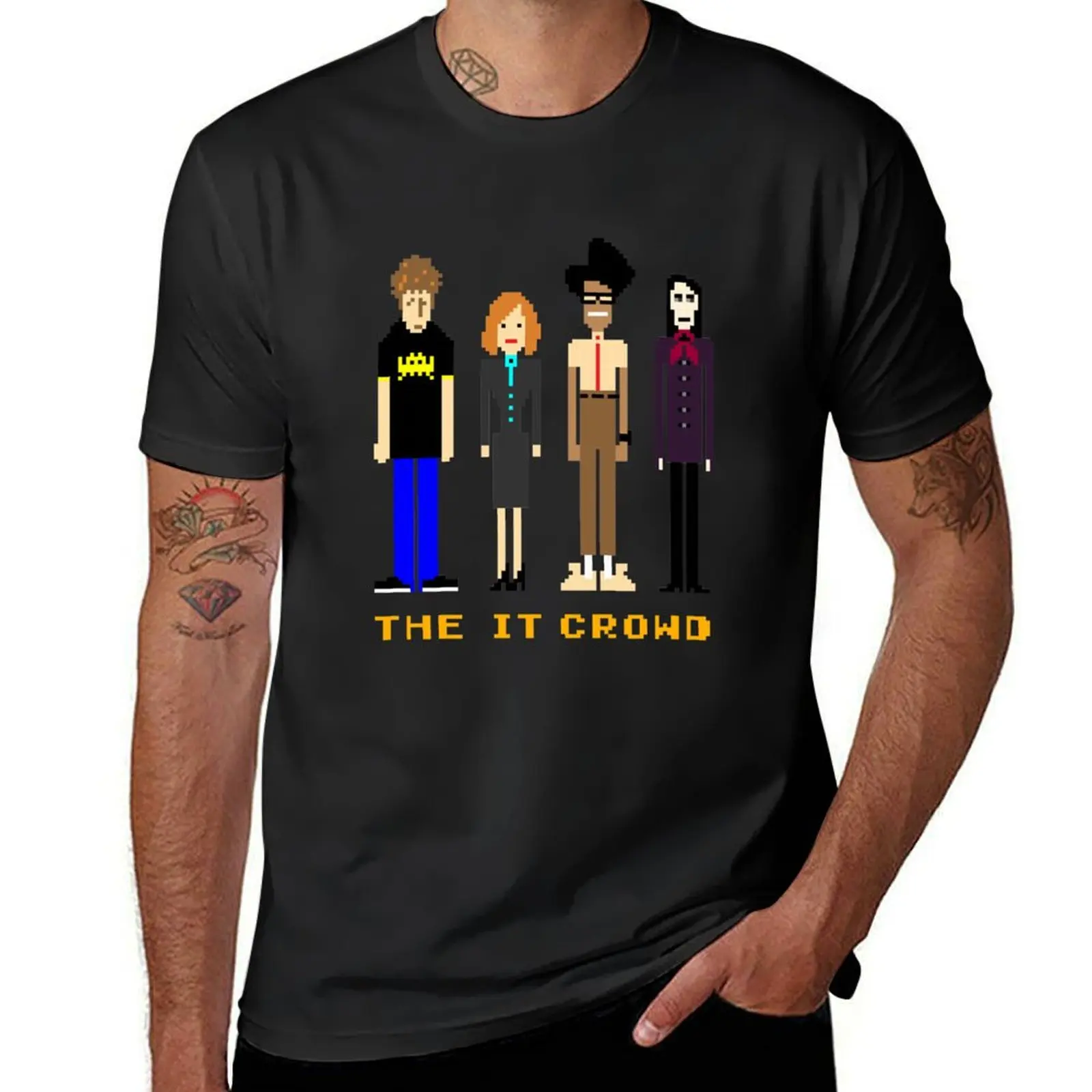 

The IT Crowd - Pixels T-Shirt Blouse blanks boys whites tees tshirts for men