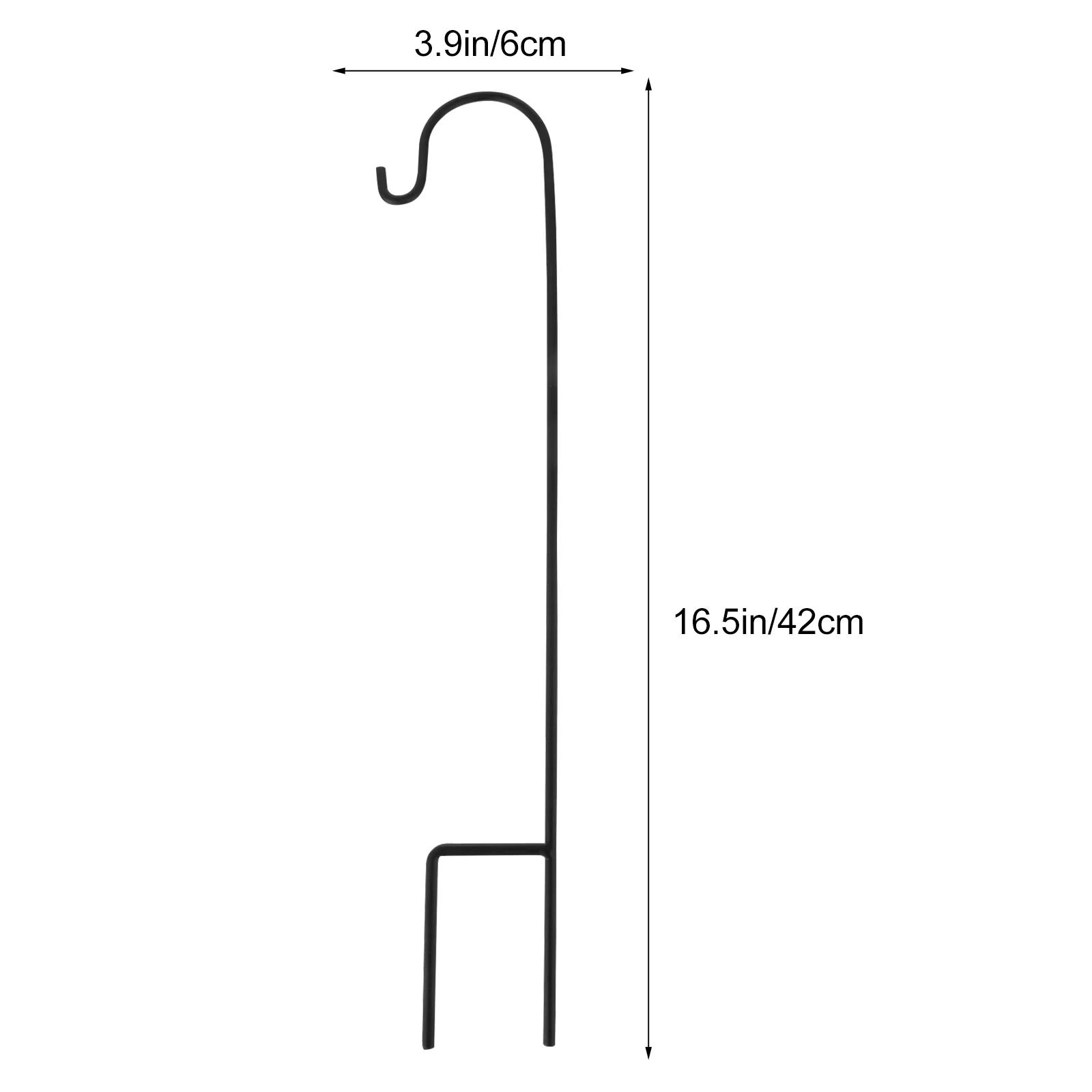 

Iron Outdoor Shepherds Feeder Hanging Stake Hook Solar Stakes Lights Lantern Flower Hooks Shepherd Bird Garden Hanger Stand Pot