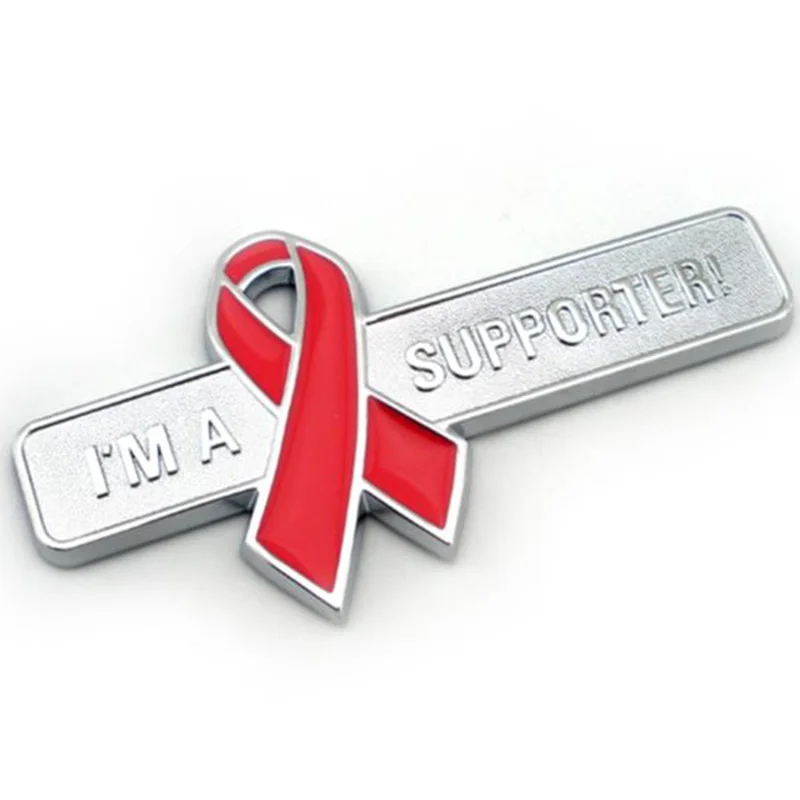 

vehicle Moto motorcycle Bike Decorative car 3D cancer Supporter Ribbon Emblem Badge nameplate Decals auto sticker