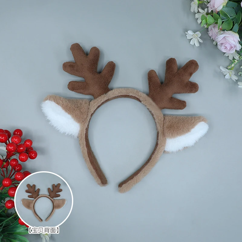 Festive Deer Headband – Kawaii Animal Cosplay Headdress