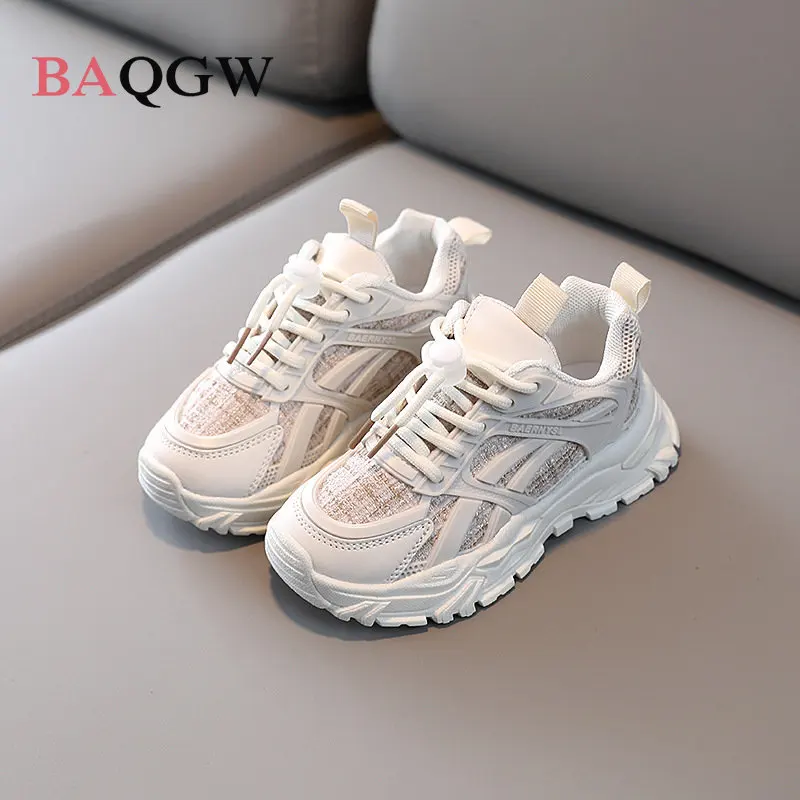 New Sports Shoes Kids Boys Breathable Sneakers for Little Girls