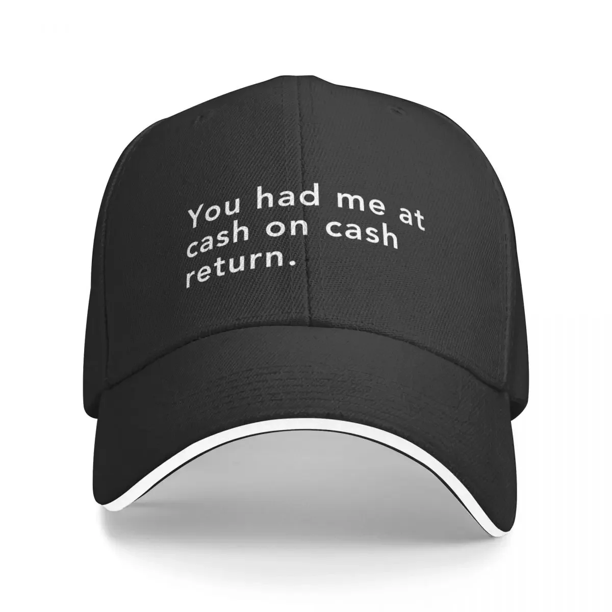 

You had me at cash on cash return Baseball Cap Golf Hat Vintage Women's Hats For The Sun Men's