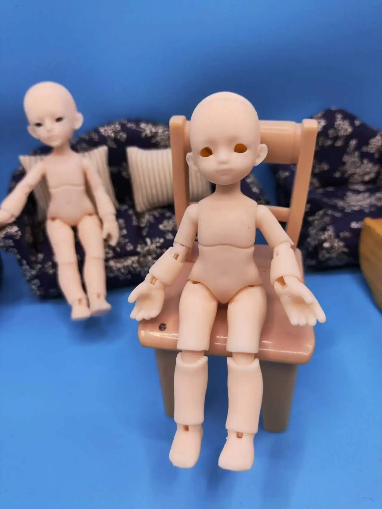 Ceramic Resin Doll Ornaments Japanese Doll Decorative Art BJD