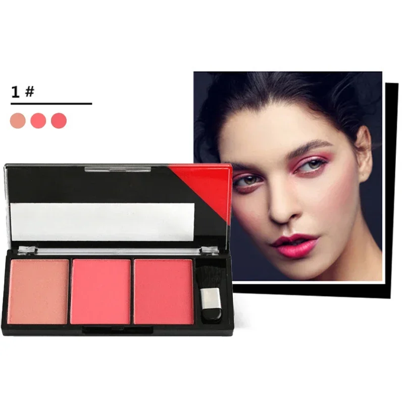 Face Blush Plate Powder Pigment for Women Makeup
