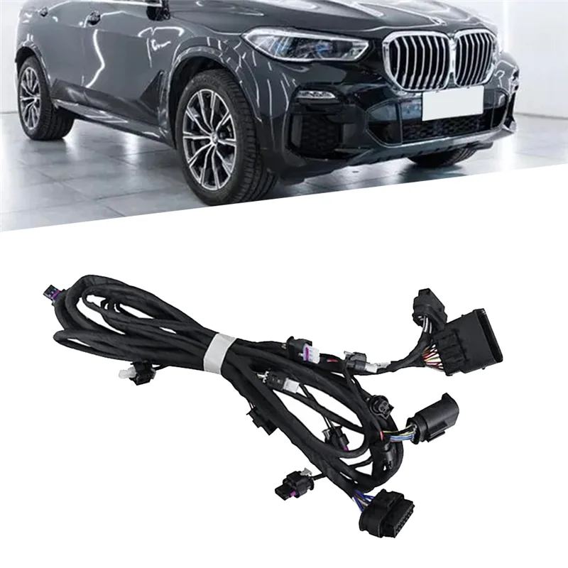 Car Front Bumper Harness Wire Set 61128712283 for BMW X5 G05-25DX 30DX 40IX 45EX Radar PDC Parking Aid Wiring