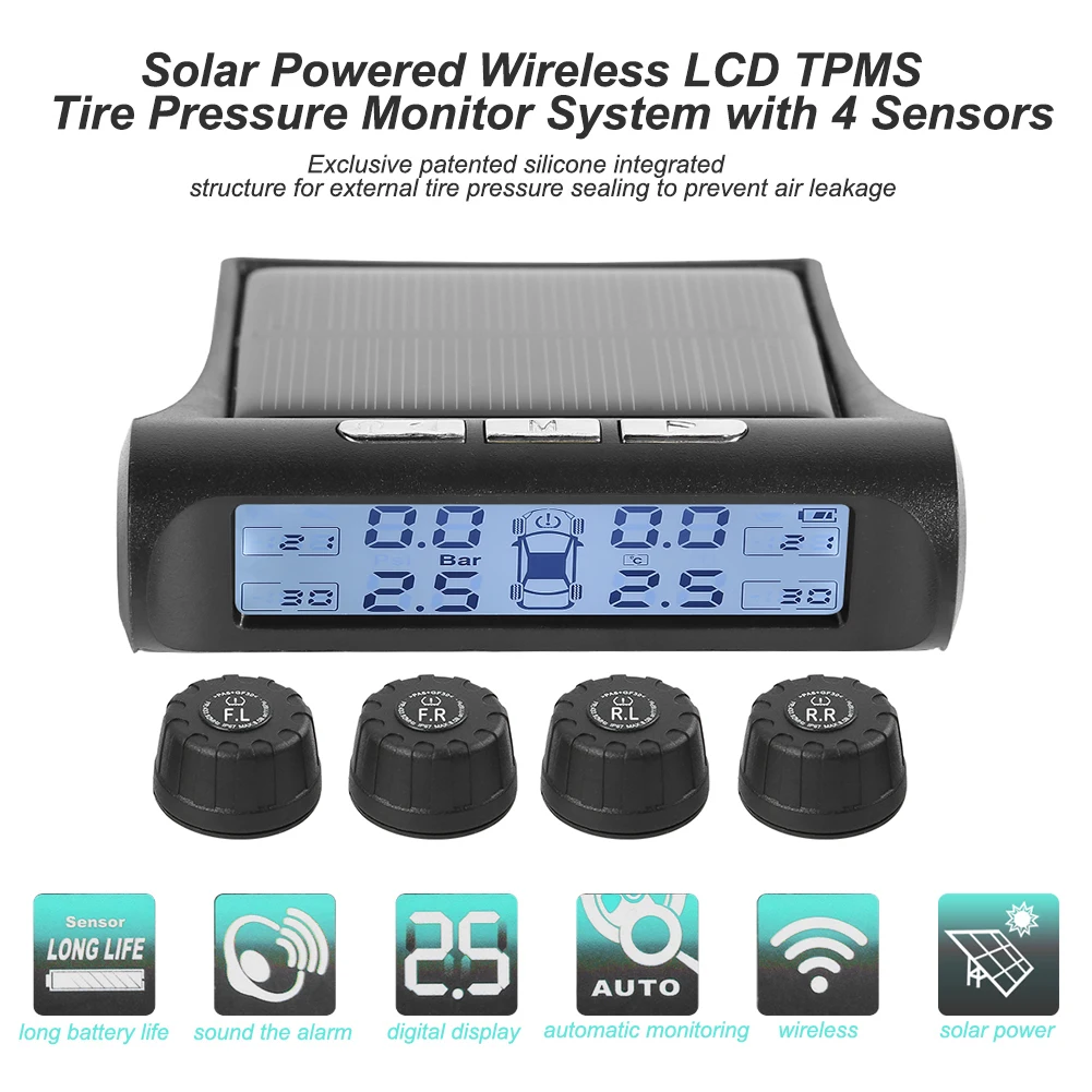 ¾籤 ڵ TPMS,  ȭƮ ũ, Ÿ̾ з ͸ ý, 4 