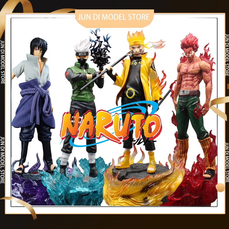 

35cm Naruto Uchiha Sasuke Gk Uzumaki Naruto Anime Action Figures Pvc Figurine Anime Accessories Manga Model Toys For Boys Girls