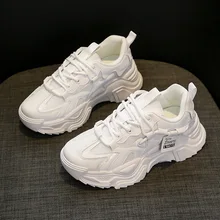 Platform Shoes Waterproof Wear-resistant Sports Casual Korean Style Student  Sneakers Women 2023 New Fashion Autumn and Winter 