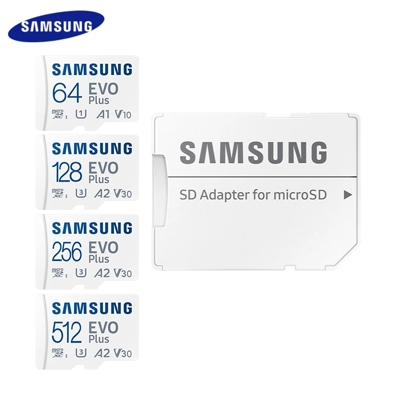Scheda Di Memoria Samsung A2 V30 Microsdxc Originale Evo Plus Micro Sd Card 64Gb 128Gb 256Gb 512Gb U3 C10 Scheda Di Memoria Tf Per Telefono
