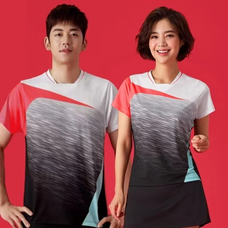 

Broken Pattern Sports Set for Men and Women, Short Breathable Badminton Set, Fast Drying Fitness Sets, Golfleisuresett-Shirtxs