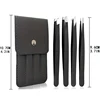4Pcs Tweezers Set - Professional Stainless Steel Tweezers for Eyebrows - Great Precision for Facial Hair, Splinter and Ingrown 6