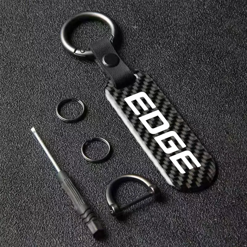 

1pcs Car Logo Styling Keychain Personalized Customized Keyring Business Gifts For Ford Edge ST Sport Concept 2013 2015 2017 2019