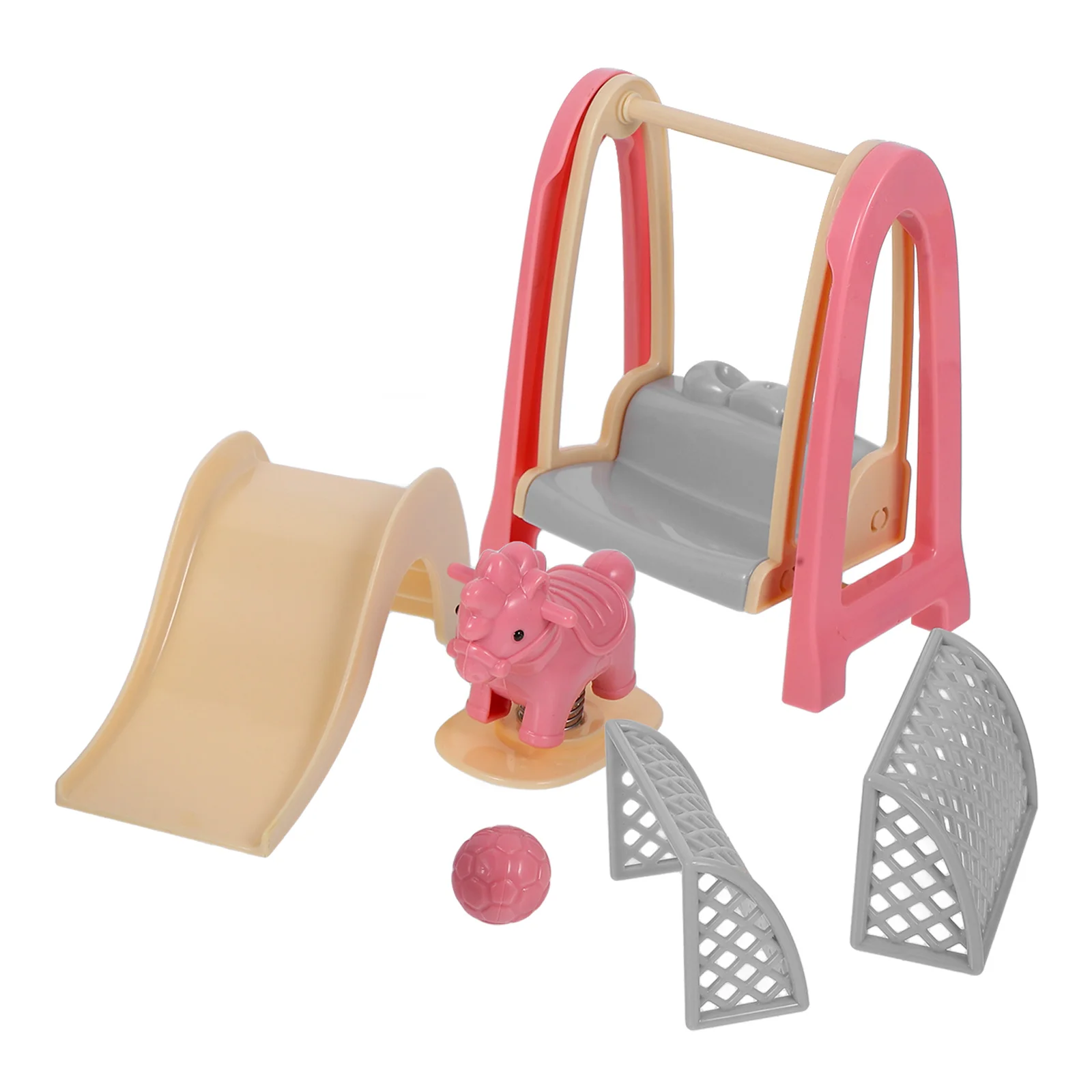 

Amusement Park Toys House Decor Child Swing for Kids Play Furniture Rocking-horse Furnitures Abs Scene