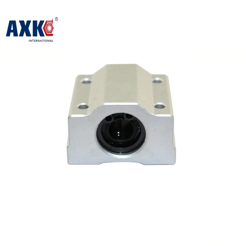 AXK SC8UU SC10UU SC12UU SC16UU Slide Unit Block Bearing Steel Linear Motion Ball Bearing Slide Bushing Shaft Router 3D Printer ball bearings metal shielded ball bearings linear bearing
