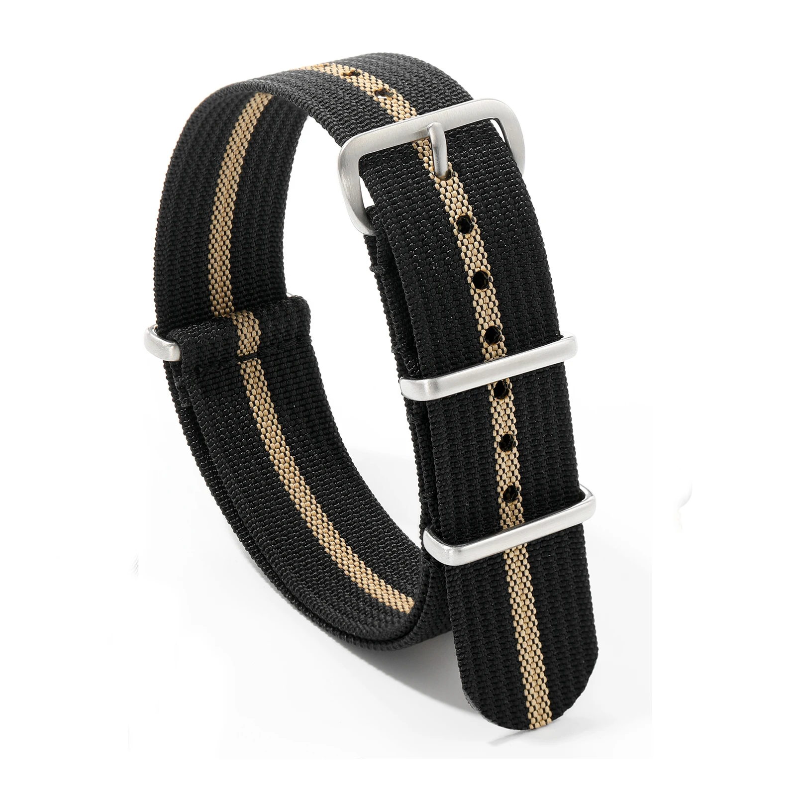 Ribbed Nylon Universal Watchband – Comfortable & Breathable Strap in Multiple Colors for All Sizes