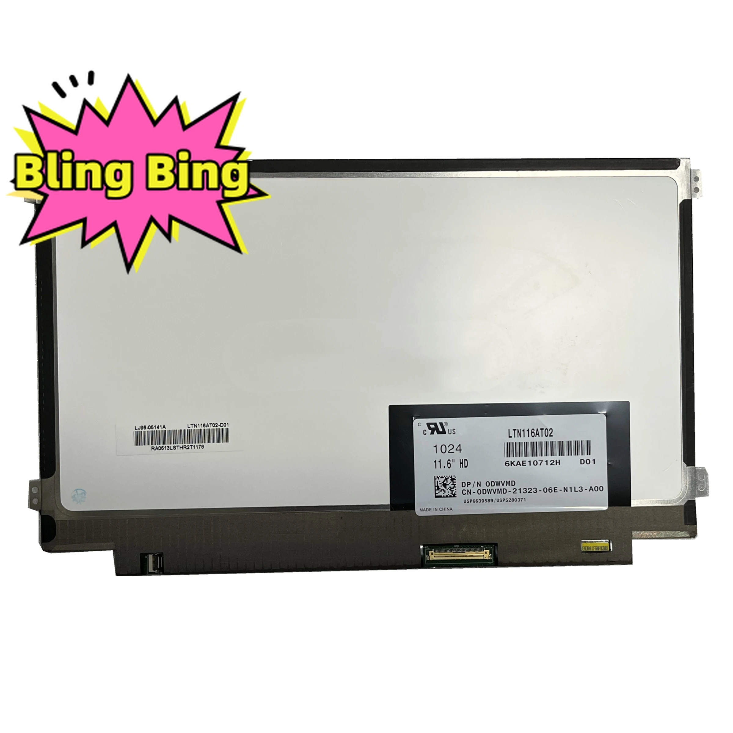 

LTN116AT02 D01 подходит для CLAA116WA03A B116XW03 V.0 LP116WH2-TLN1 LTN116AT02 Матрица для lenovo s206 x130e