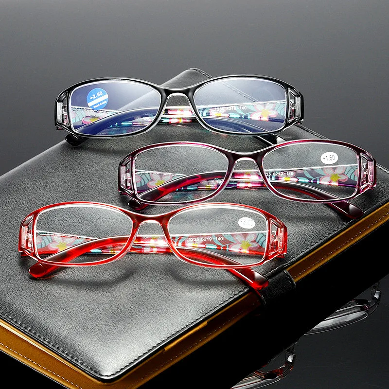 

Unisex Anti-Blue Light Full Frame Reading Glasses Women Fashion Print Hyperopia Presbyopic Eyeglasse Elderly Goggles Eyewear New