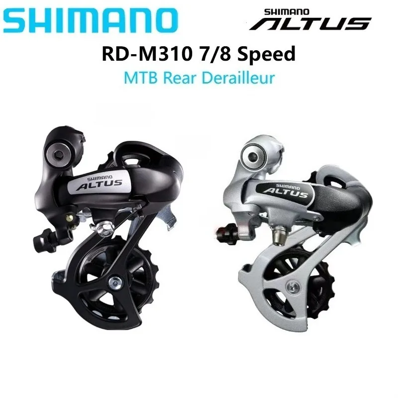 Deragliatore Shimano Altus RD-M310 7/8V - Argento, Montaggio Diretto Medio - Nuovo Originale Giappone