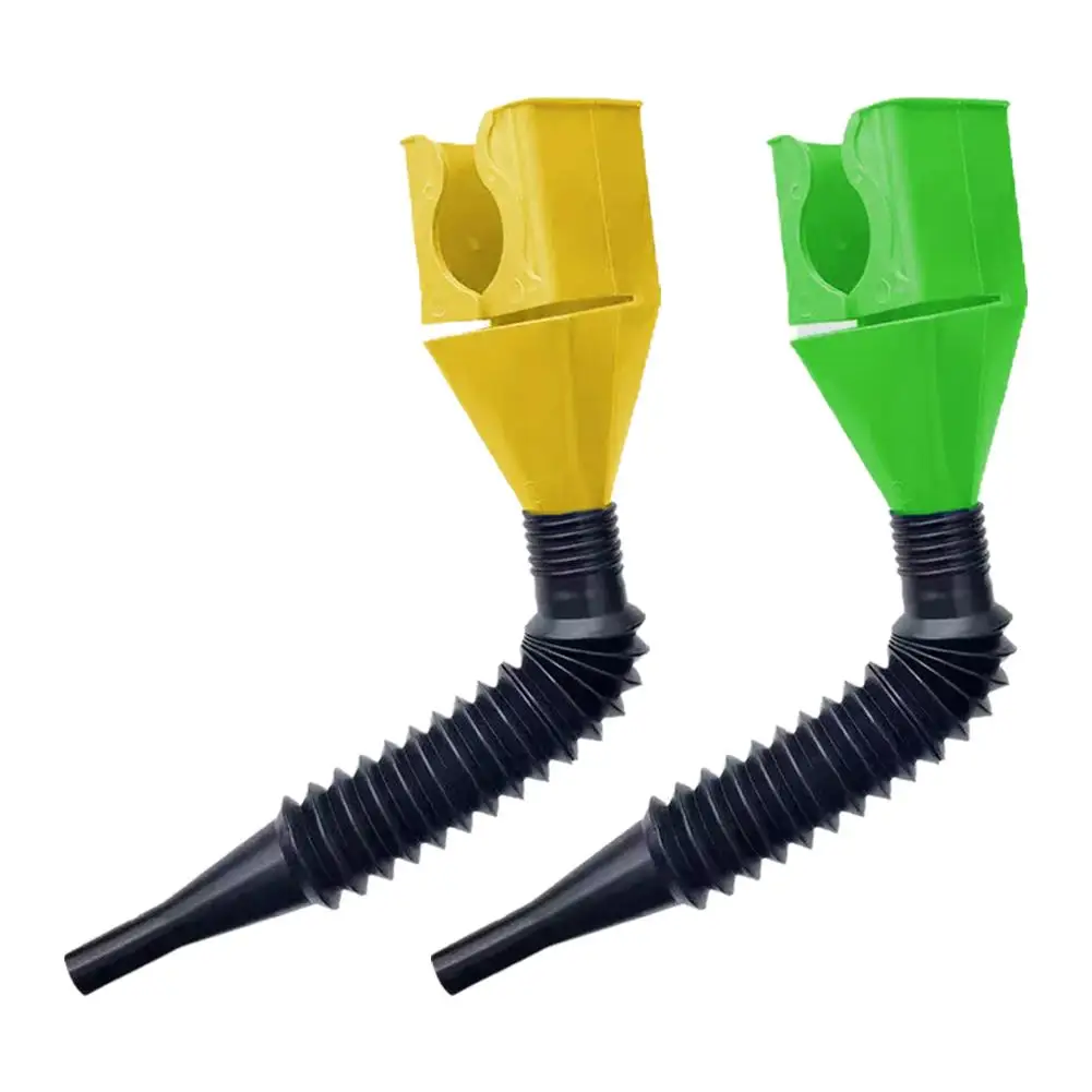 Plastic Car Oil Pouring Hands-free Bayonet Fueling Funnel Portable Folding Telescopic Hose Filling Motorcycle Gasoline Funnel