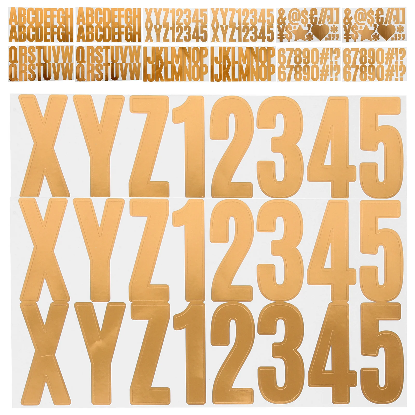

24 Pcs Numbers Stickers Multi-purpose Bulletin Letters Decor Mailbox Decals Removable Vinyl Small Alphabet