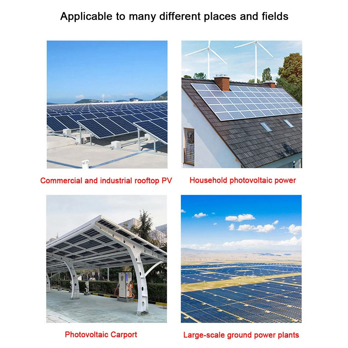

20cm Solar Hanger Bolts Solar Panel Roof Mounting Screws M10 Solar PV Panel Mounting Bracket for Fixing Solar Panel 6Pc