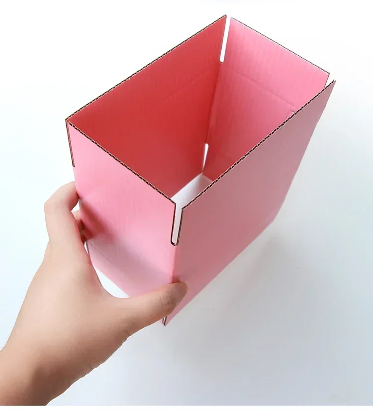 5pcs/10pcs / black and pink paper box 3-layer corrugated paper packaging gift box supports customized size and logo 31 Sd97bac54990b48dd84c19459b05101cbr