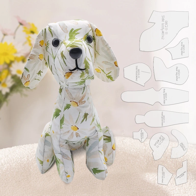 Beagle Dog Making PET Templates DIY Dog Shape Pattern Quilting Stencil Handmade Sewing Tool Template 11pcs sewing template