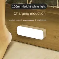 LED Motion Sensor Night Light USB Charging Smart Light Cabinet Lamp Wireless Human Body Induction For Kitchen Bedroom Bathroom 1