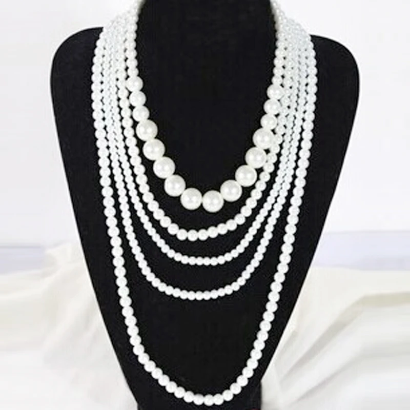 Pearl Necklace 2 Rupee 5 Rope Women Mother Kids Sweater