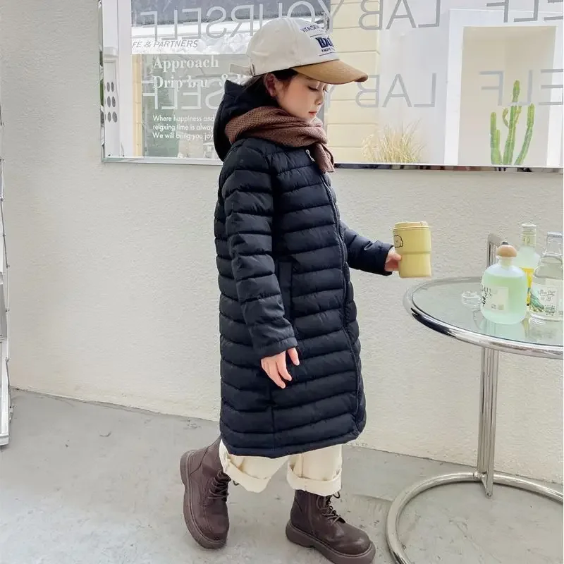 두껍고 따뜻한 겨울 소녀 재킷, 십대 소녀 겨울 따뜻한 파카 코트, 여아용 모피 후드 두꺼운 겉옷 의류 A65