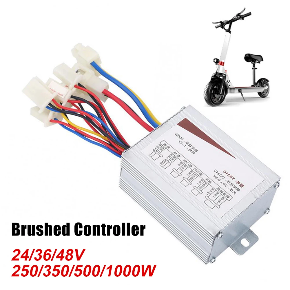 

24V/36V/48V 250/350/500W/1000W DC Electric Bike Motor Brushed Controller for Electric Bicycle Scooter Ebike Controller Accessory