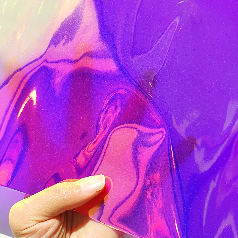 Purple Transparent Vinyl Fabric