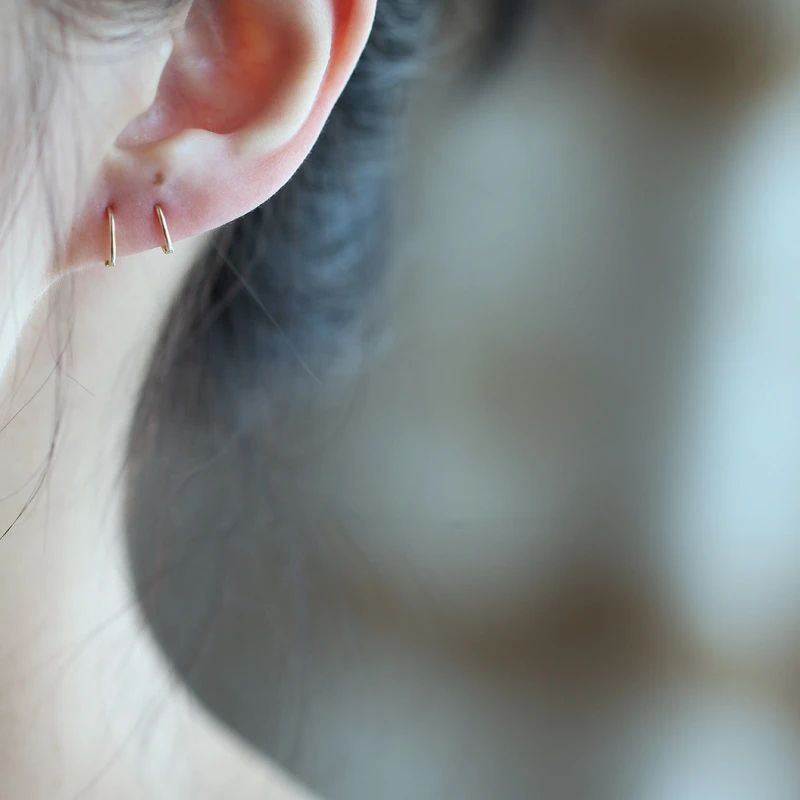 GOLDtutu Real 9K Gold Mini Earrings for Women, Fashion Jewelry, New Design, kj360, 2021 3
