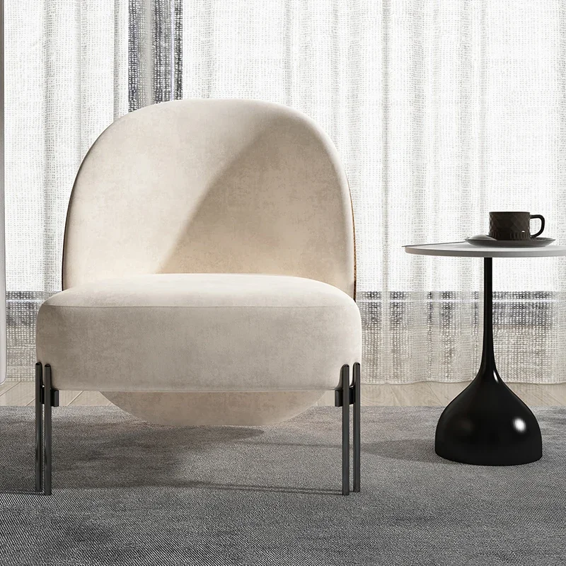 

Leisure Nordic Sofas Single Personality Living Room Minimalist Creative Design Light Luxury Lazy Sofa Back Sedie Home Furniture
