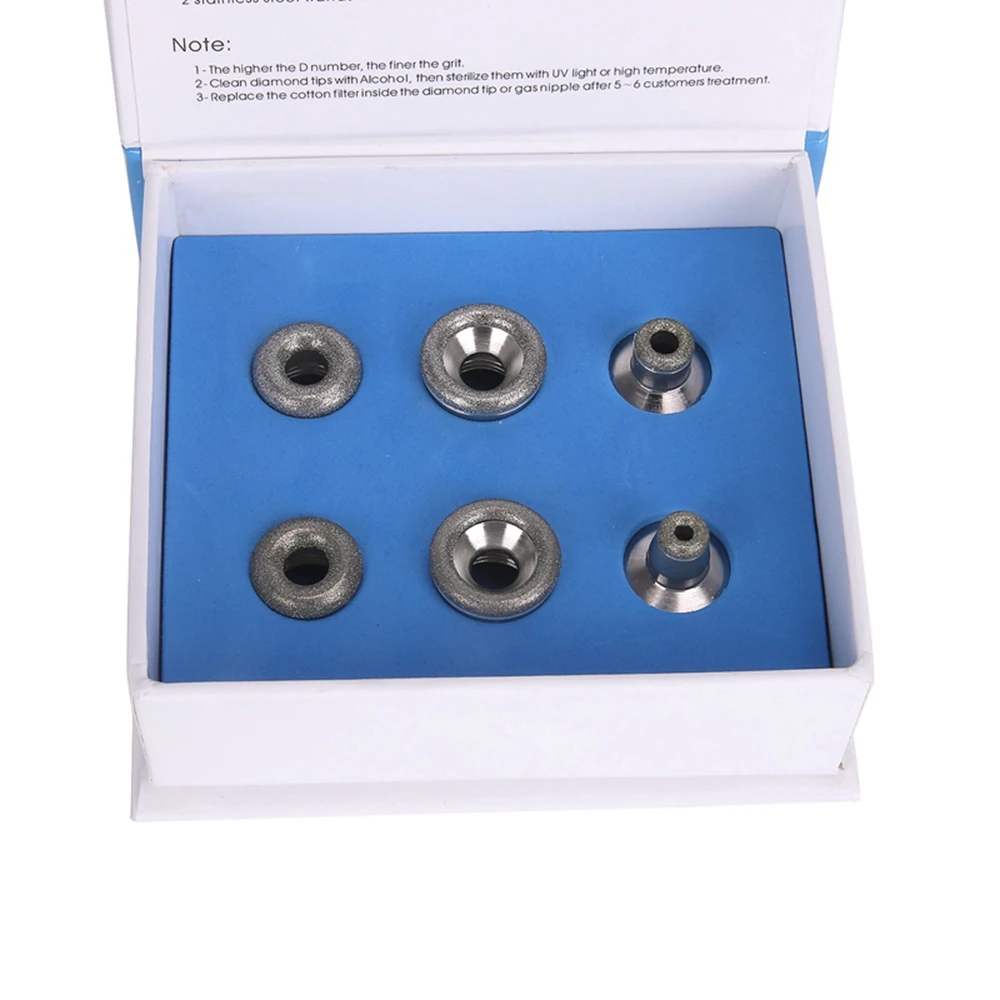 Microdermabrasion Diamond Tips Replacements and Wands, Diamond Dermabrasion Machine Heads Replacements 3 Wands 9 Tips