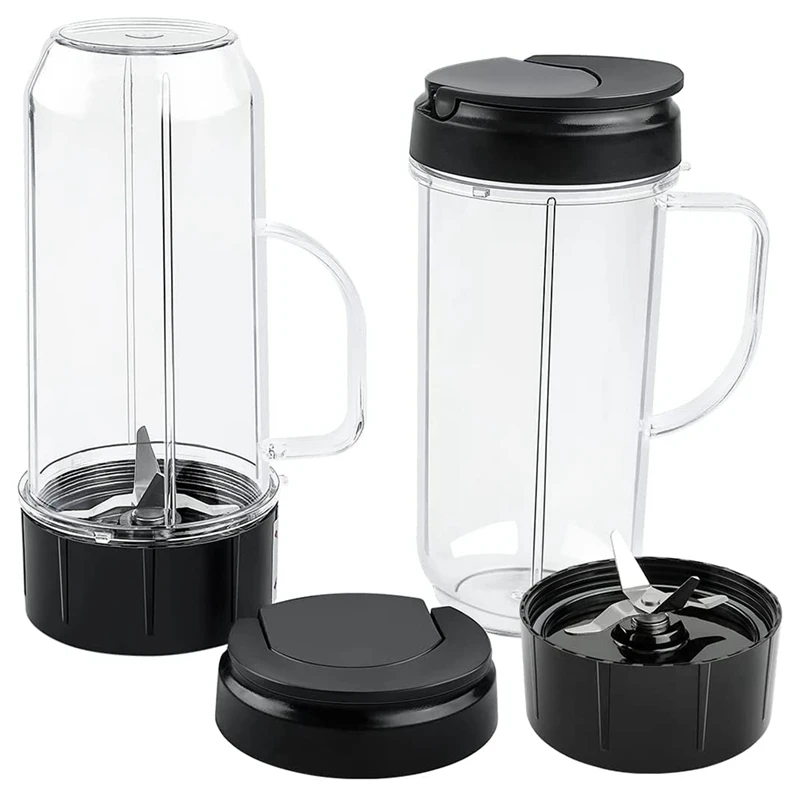 thumbnail: Vervangende Bekers NutriBullet 2x 32 Oz Met Deksel En Pakkingen - Voor 600W En 900W