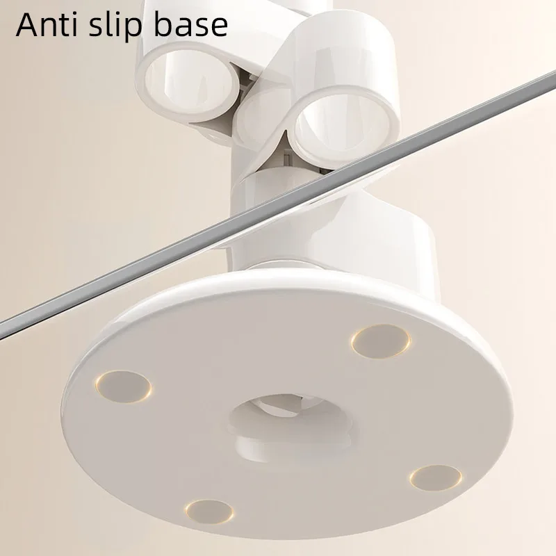 Anti-slip Toothbrush Stand 360-degree Rotatable Toothbrush Makeup Brush Holder with Anti-slip Base for Bathroom Storage Organize