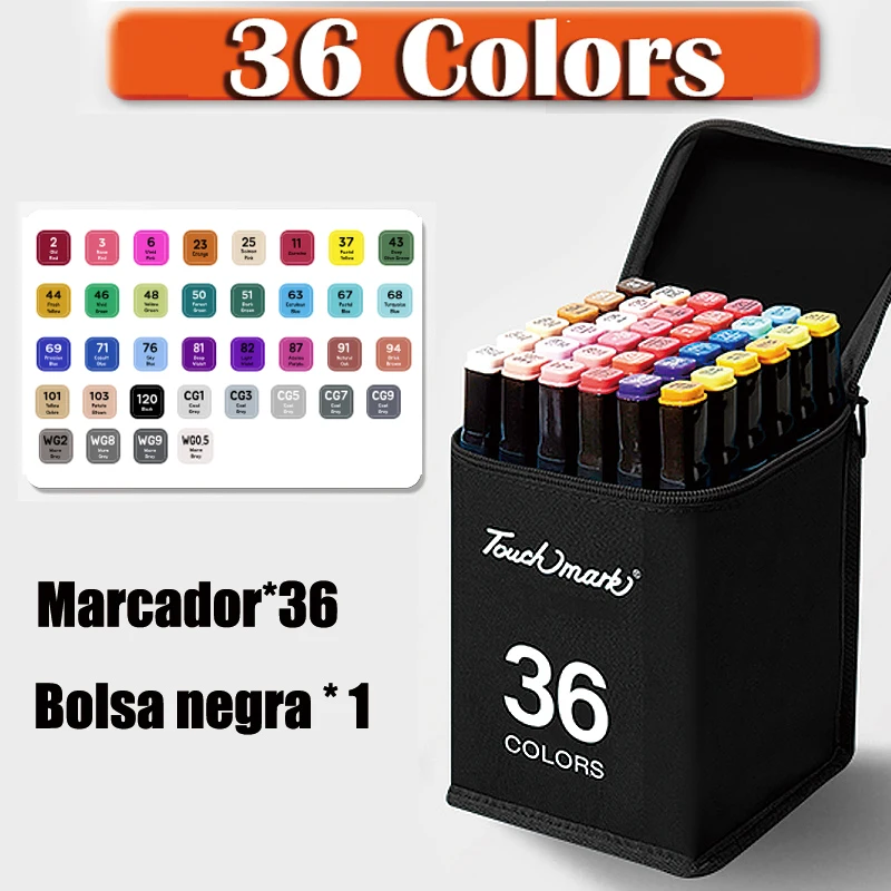 Vibrant Oily Marker Pen Set - Dual-Tip Art Brush