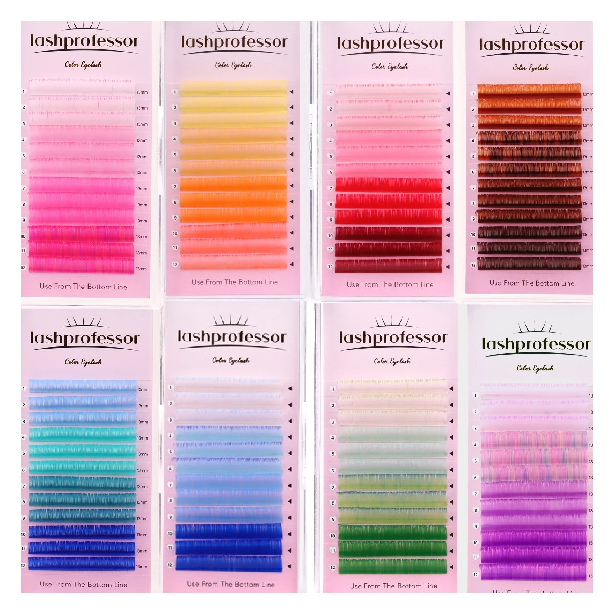 

Lashprofessor Colorful Classic Volume Lashes Makeup Lashes Professional Soft Natural Faux Mink Individual Eyelash Extensions