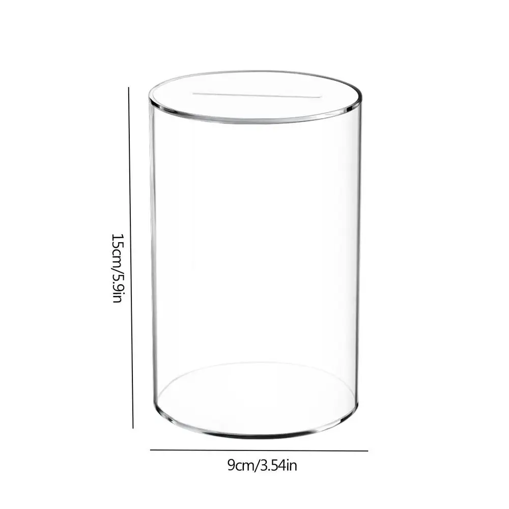 Large Piggy Bank for Adults Kids Vcertcpl Acrylic Clear Piggy Bank Coin Bills Bank Money Saving Jar Unopenable Change Jar 6