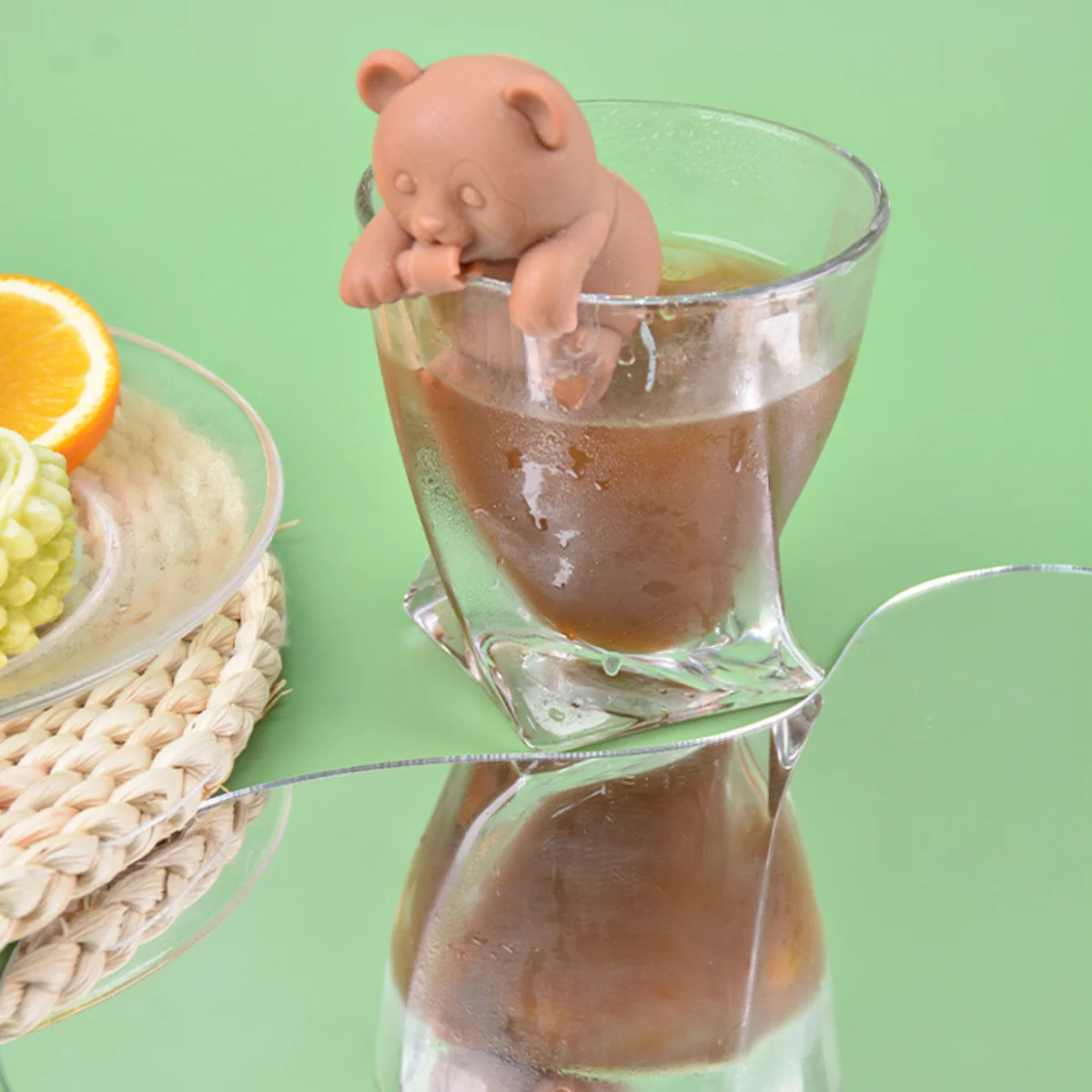 Bevroren Panda Koffie Drinken Ijsbak Kleine Beer Siliconen Chocoladevorm 3d  Dier Mousse Cake Snoep Jelly Mal Zeep Kaars Mal - AliExpress, image size:1200x1200